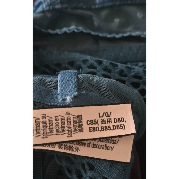 Victoria’s Secret blue Lined Lace Bralette Size Large - Picture 8 of 8